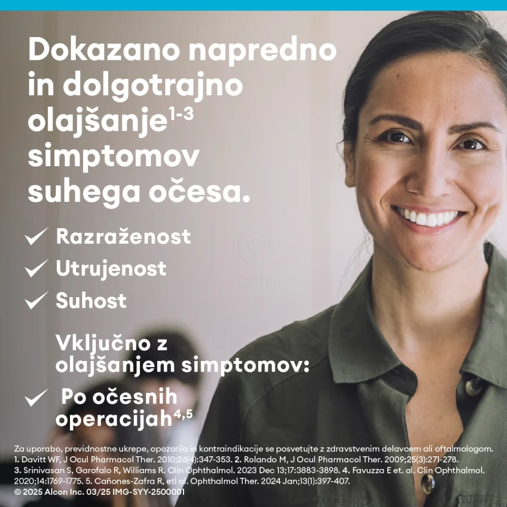 Systane Hydratation brez konzervansov, kapljice za oko (10 ml)